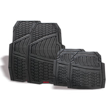 Tapete para auto de hule, negro con velcro